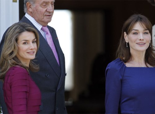 princess letizia of spain french first lady carla bruni and michelle obama. Princess Letizia, the King of